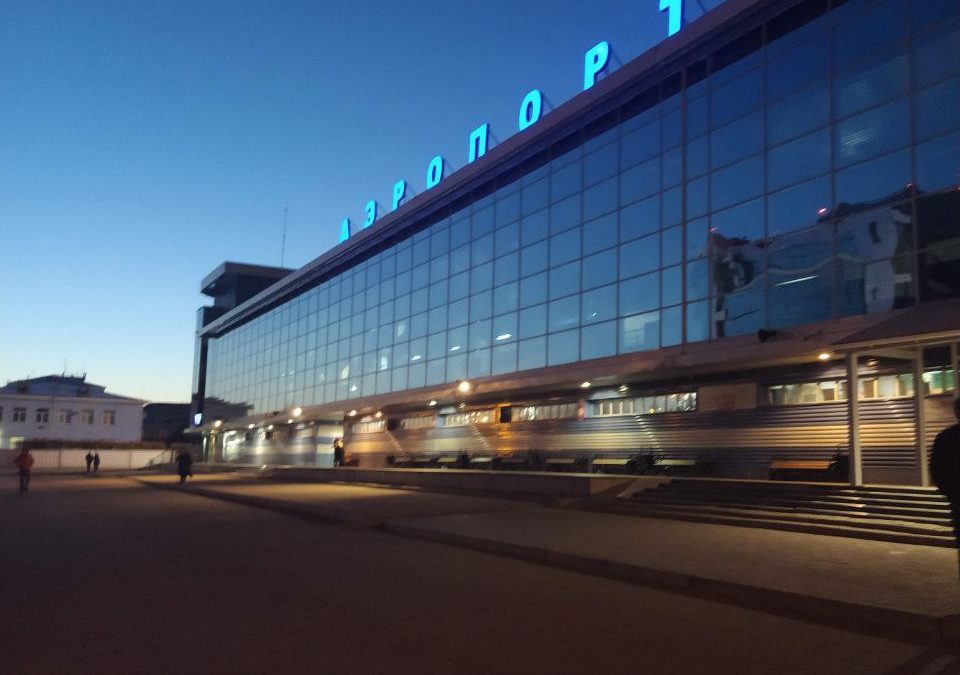 В Иркутском аэропорту самолет столкнулся со стаей птиц