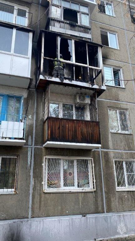 В 95 квартале из-за майнингового оборудования загорелся балкон