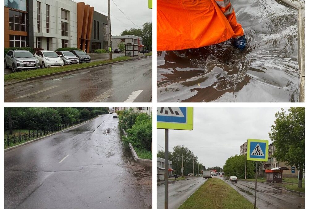“Ангарский водоканал” оперативно устранил последствия ливня