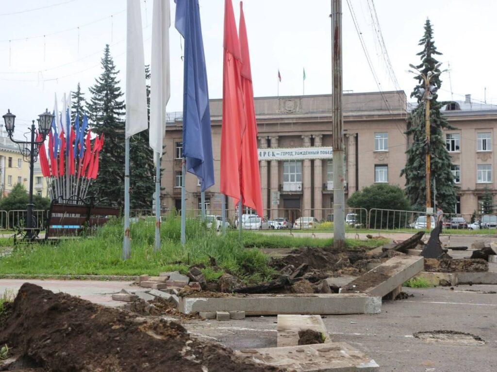 В Ангарске началась реконструкция площади Ленина