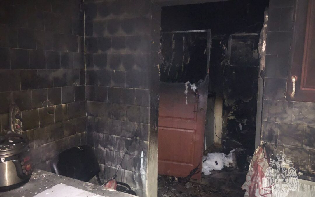 Пожар в Ангарске в общежитии 86 квартала