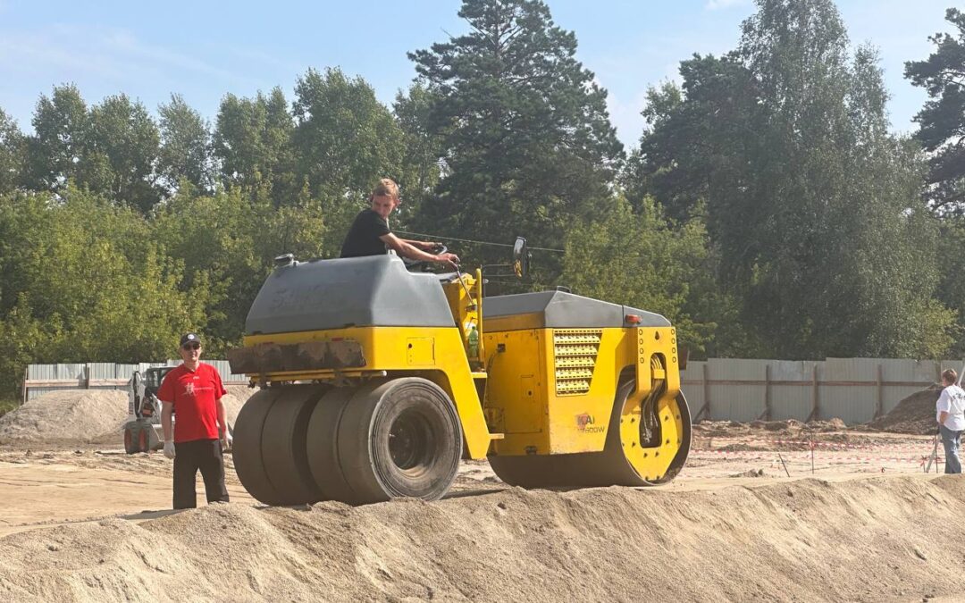 В Ангарске продолжается строительство скейт-парка