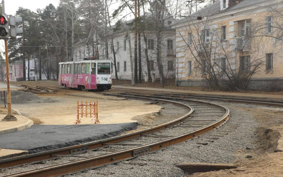 Завершается ремонт трамвайных путей по улице Московской
