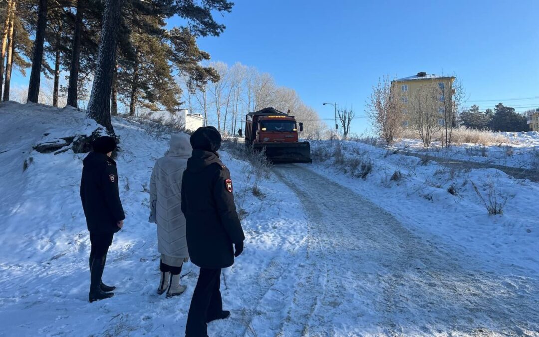 ГИБДД Ангарска устраняют несанкционированные горки