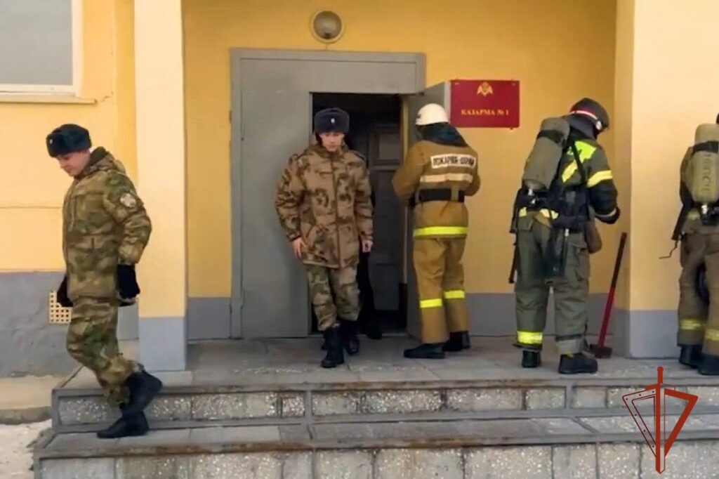 В Ангарске прошли совместные учения Росгвардии и МЧС