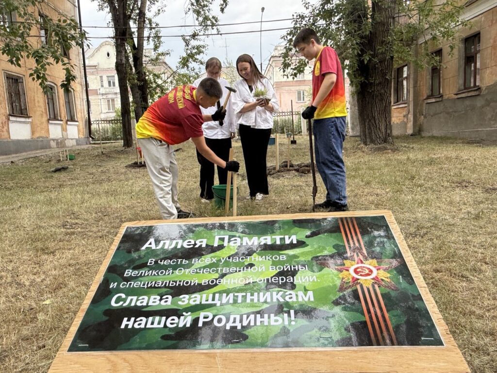 Аллею сосен высадили в Ангарске в честь защитников Отечества  