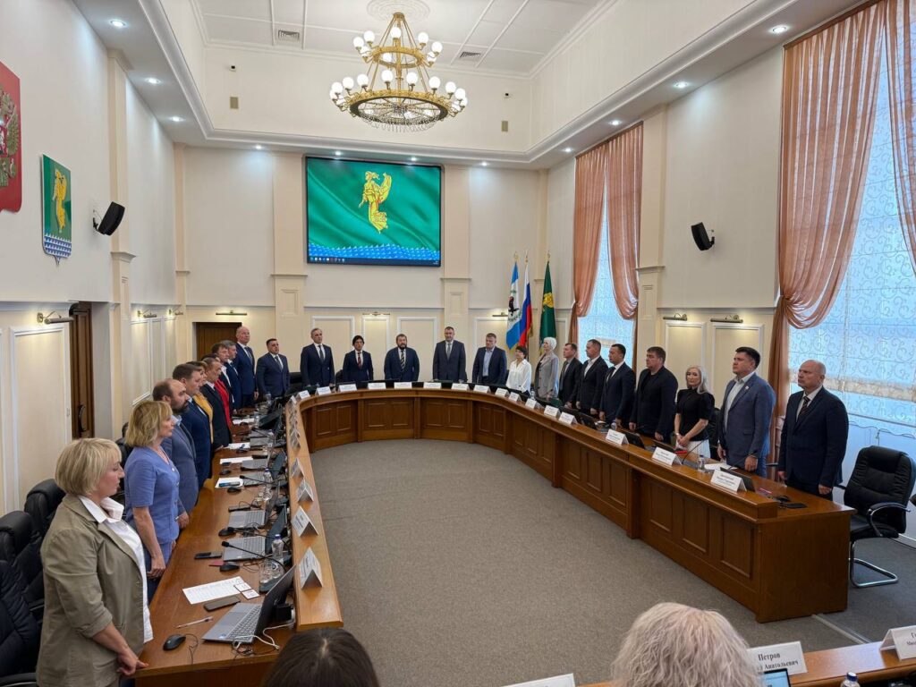 Вчера прошло первое заседание Думы Ангарского округа третьего созыва