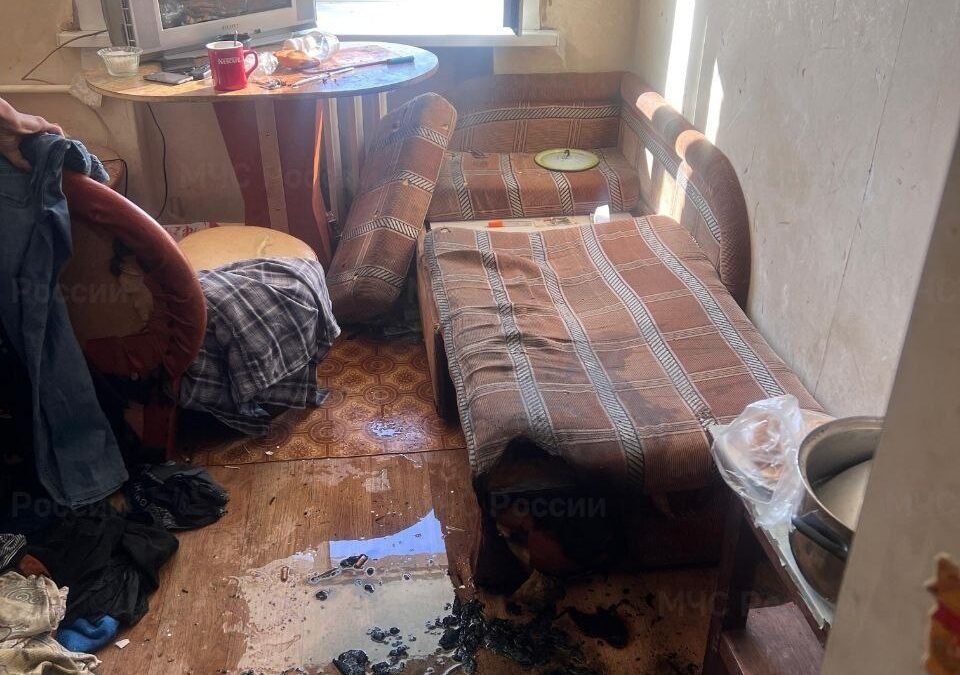 В 82 квартале Ангарска произошел пожар