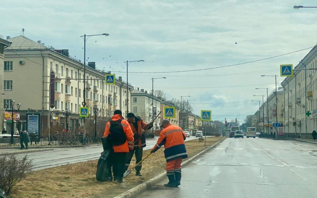 Весеннее благоустройство дорог продолжается в Ангарском округе