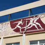 В Ангарске восстановили историческую фреску стадиона «Ангара»