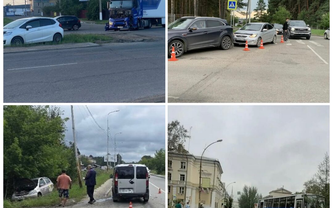 34 дорожно-транспортных происшествия было зарегистрировано в Ангарске на прошлой неделе