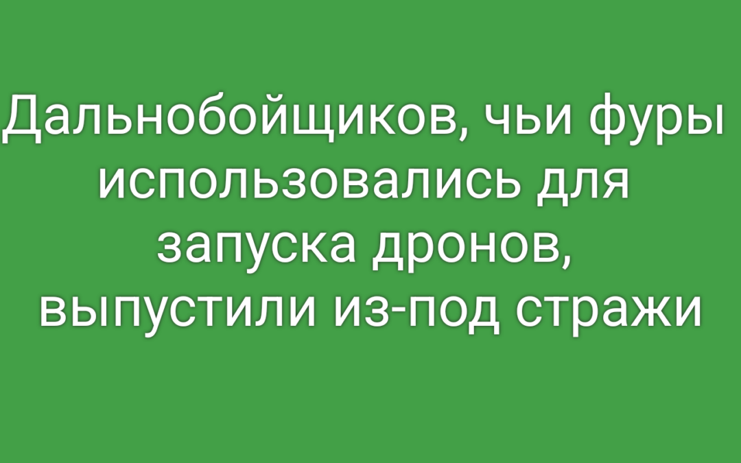Дальнобойщики, чьи грузовики были использованы для запуска дронов по российским аэродромам, вышли на свободу