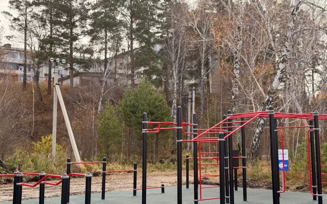 На лыжной базе ЛБК “Ангарский” открыли новую спортплощадку «Улица спорта»